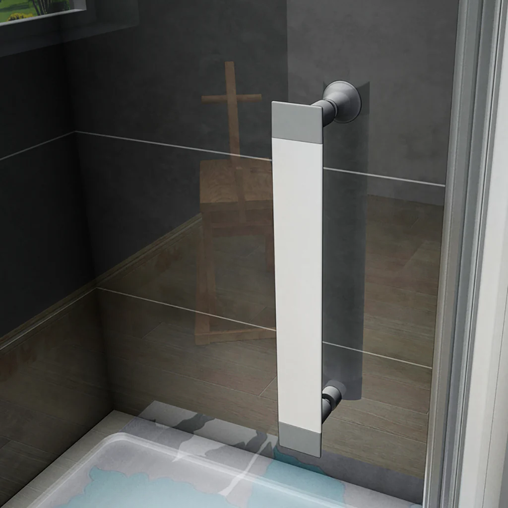 Aica 185 cm Box Doccia Angolare Doppia Porta Battente Vetro Temperato 5 mm Trasparente Profilo in Alluminio Processo di Elettroforesi - Image 6