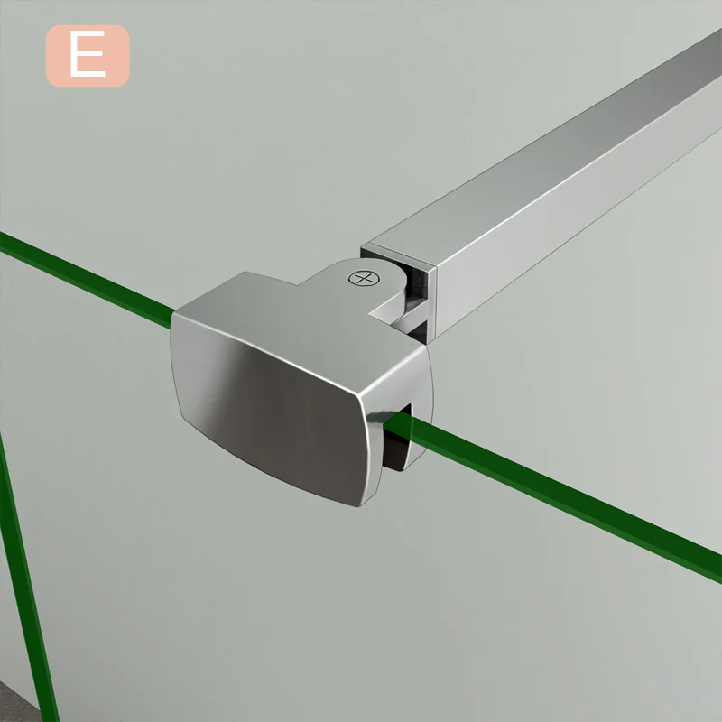 Aica Barra Stabilizzatrice Rinforzante Per Box Doccia Alluminio Cromato - Image 15