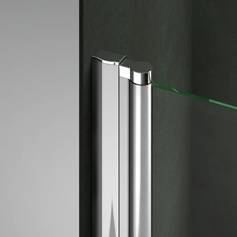 Aica 197cm Box Doccia Angolare Doppia Porta a Battente Rotazione Di 180 Gradi In Vetro Temperato 6mm Anticalcare Trasparente varie dimensioni - Image 8