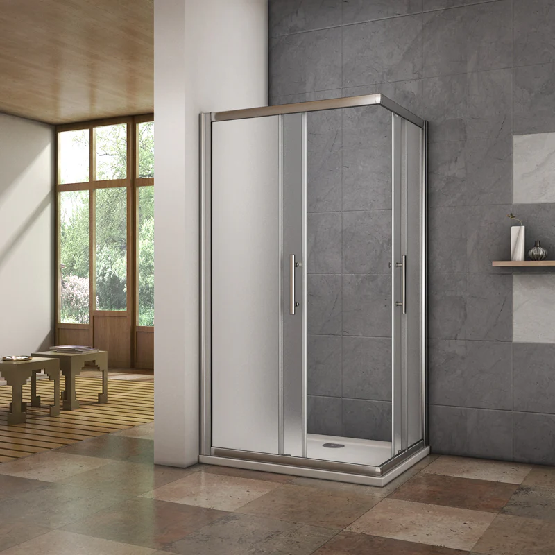 Aica Cabina Doccia Angolare Scorrevole Vetro Temperato Opaco 6mm - Image 3