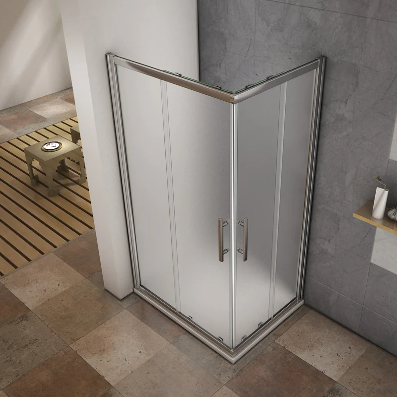 Aica Cabina Doccia Angolare Scorrevole Vetro Temperato Opaco 6mm - Image 4