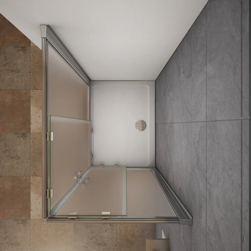 Aica Cabina Doccia Angolare Scorrevole Vetro Temperato Opaco 6mm - Image 5