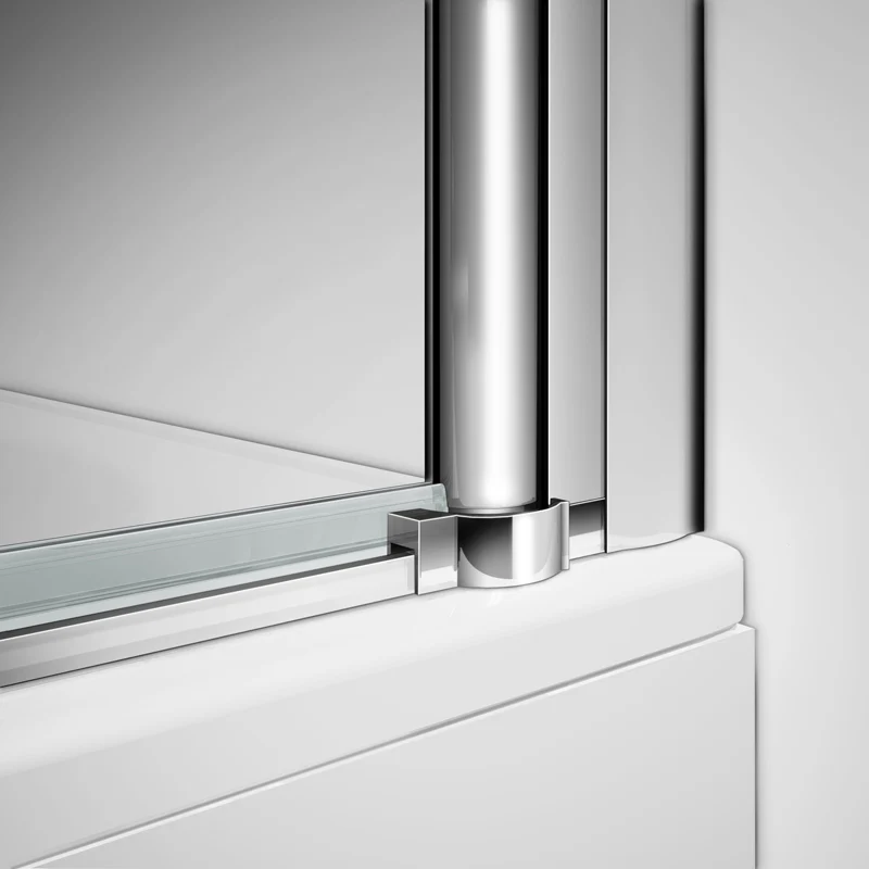 Aica 197cm Porta Doccia Per Nicchia Doppie Ante Battenti Saloon In Vetro 6 mm Temperato Trasparente Anticalcare - Image 8