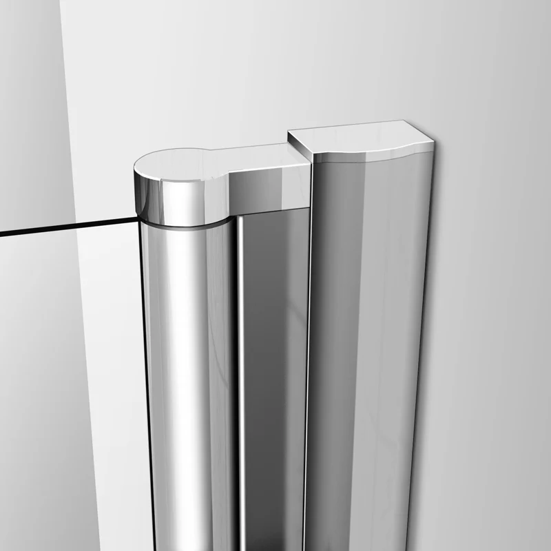 Aica 197cm Porta Doccia Per Nicchia Doppie Ante Battenti Saloon In Vetro 6 mm Temperato Trasparente Anticalcare - Image 9