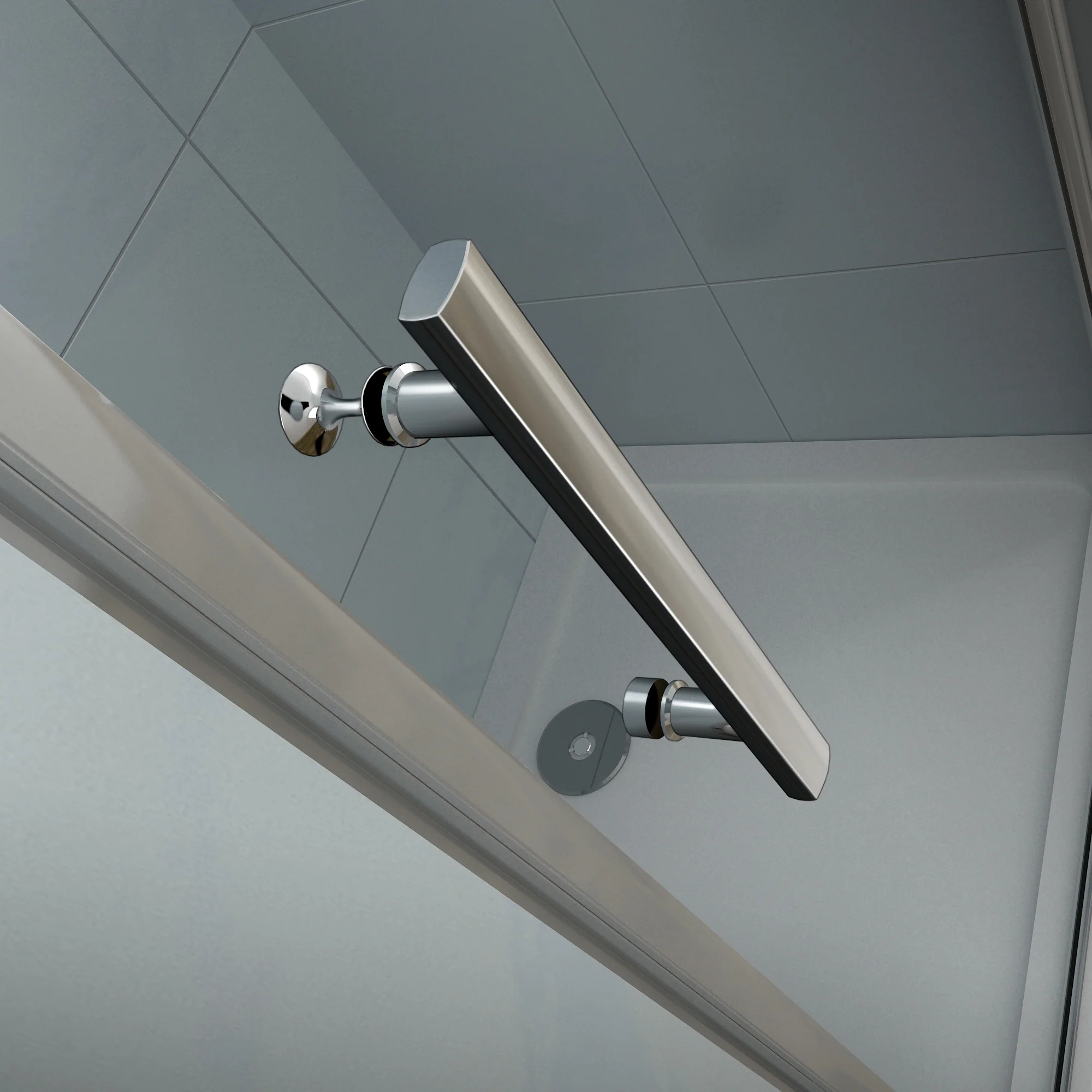 Aica 195 cm Porta Doccia Per Nicchia Battente e Pieghevole a Libro In Vetro Temperato Trasparente Anticalcare Da 6 mm - Image 6