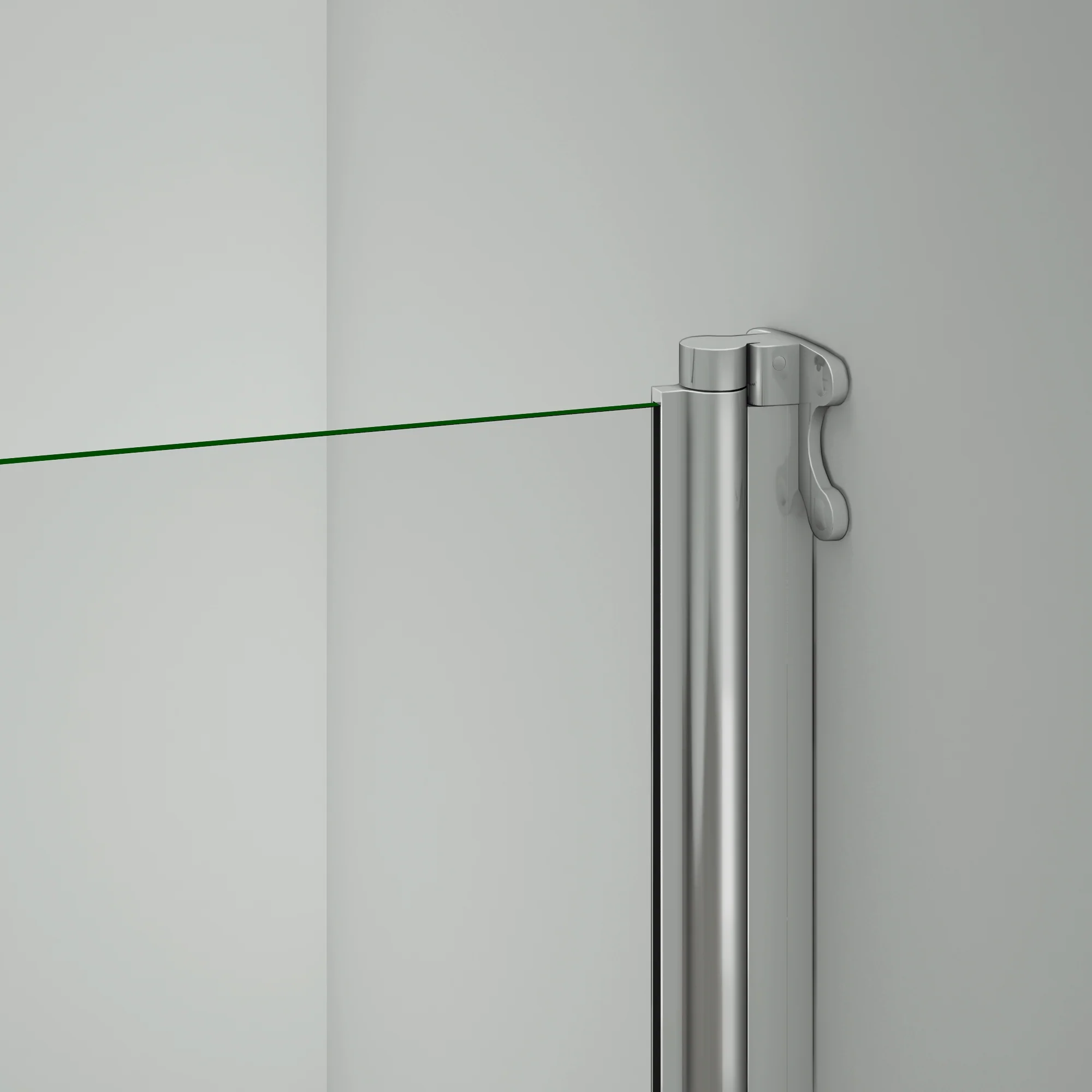 Aica Sopravasca Parete Per Vasca Girevole 180 Gradi in Vetro Temperato 5mm Trasparente Telaio Cromo Lucido 70x130 cm - Image 6