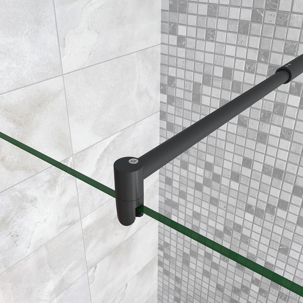Barra Stabilizzatrice per Rinforzare Vetro di Box Doccia Nero Opaco Vari Modelli - Image 13