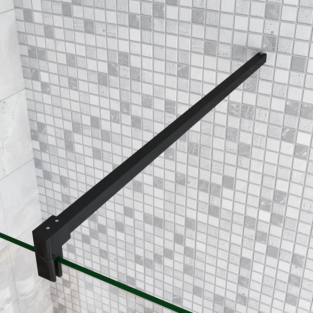 Barra Stabilizzatrice per Rinforzare Vetro di Box Doccia Nero Opaco Vari Modelli - Image 15