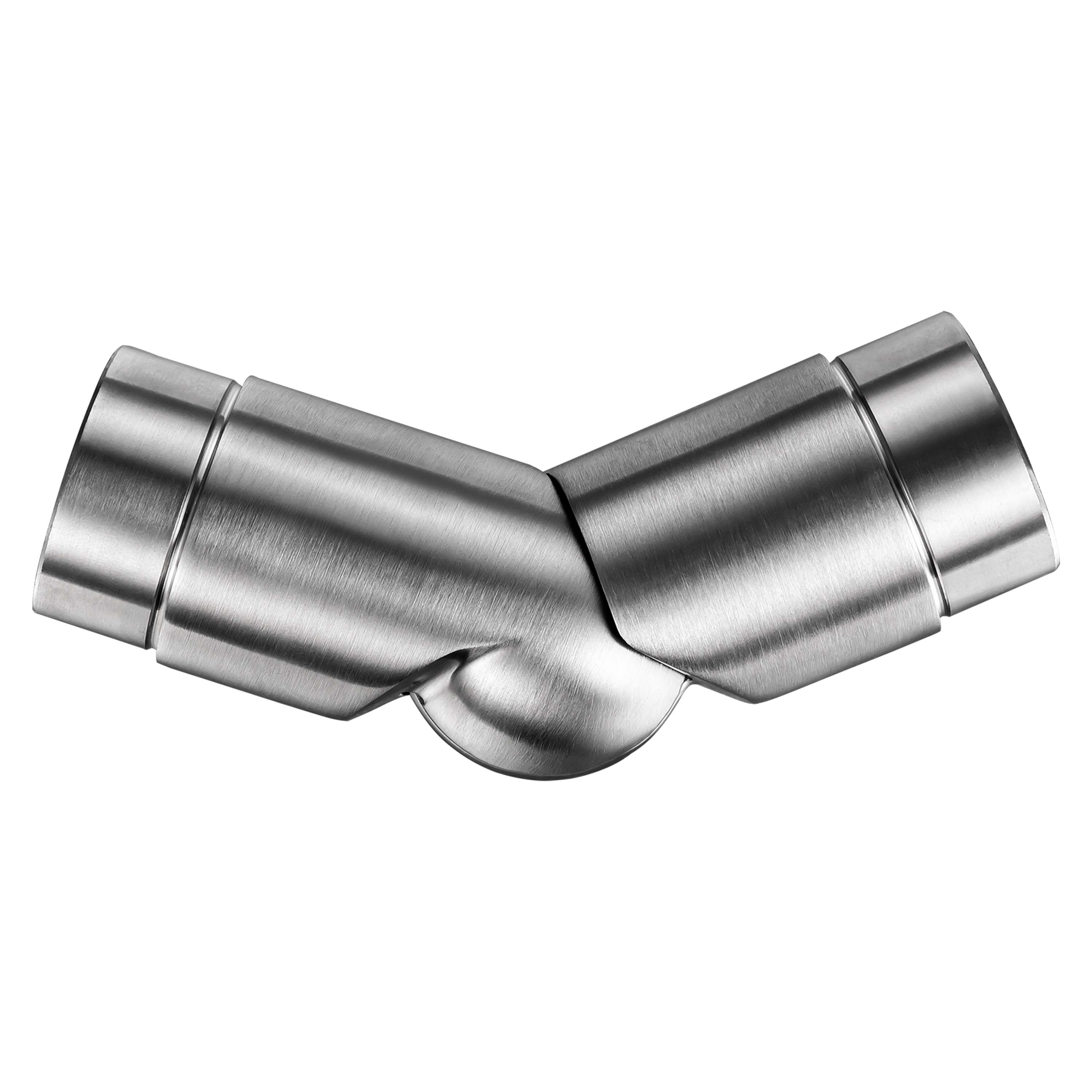 Connettore regolabile /Connettore dritto in acciaio inox 304 per corrimano Ø42.2/42.4mm parete - Image 13