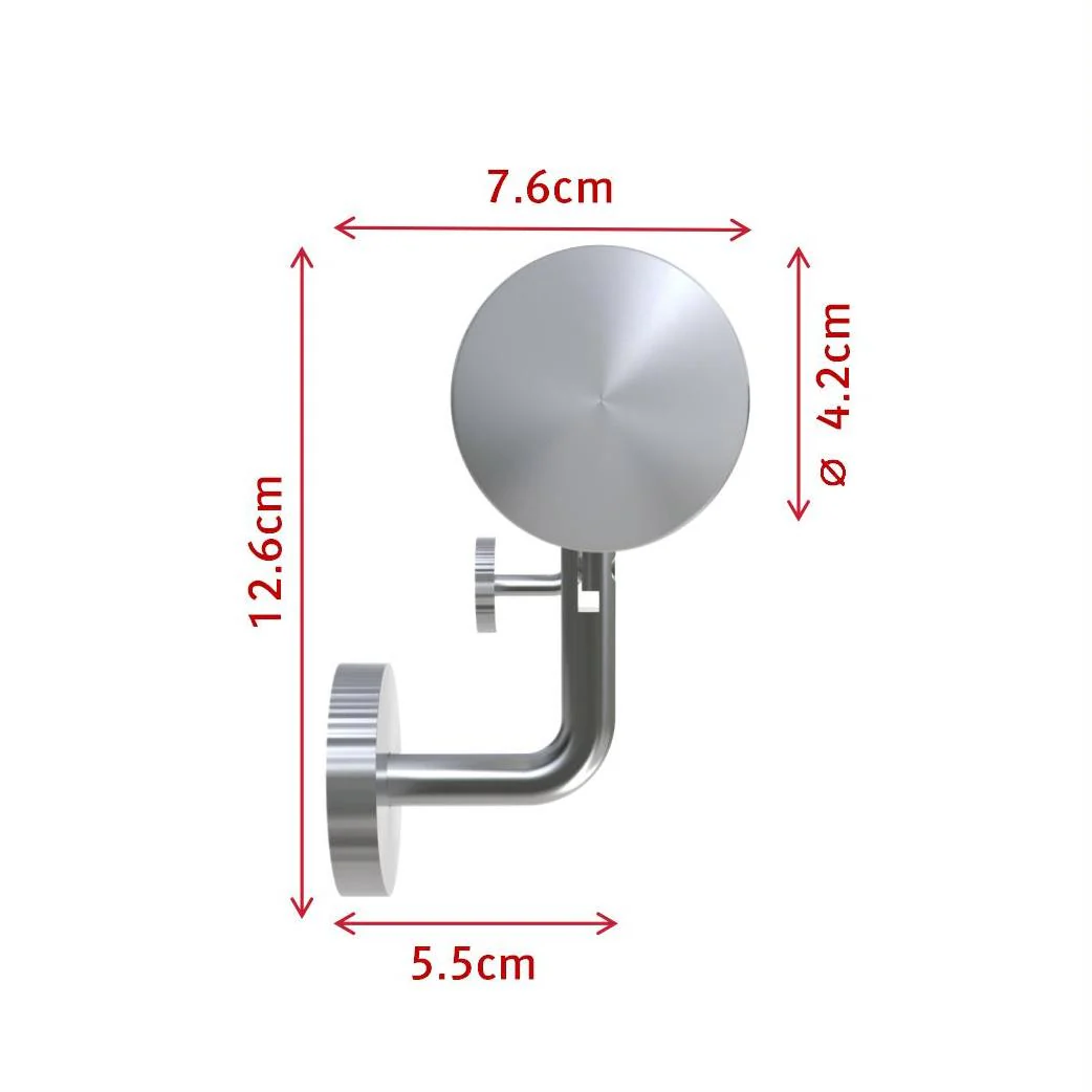 Corrimano in acciaio inox 304 spazzolato 80/100/120/150/180/200cm per interni ed esterni scale - Image 4