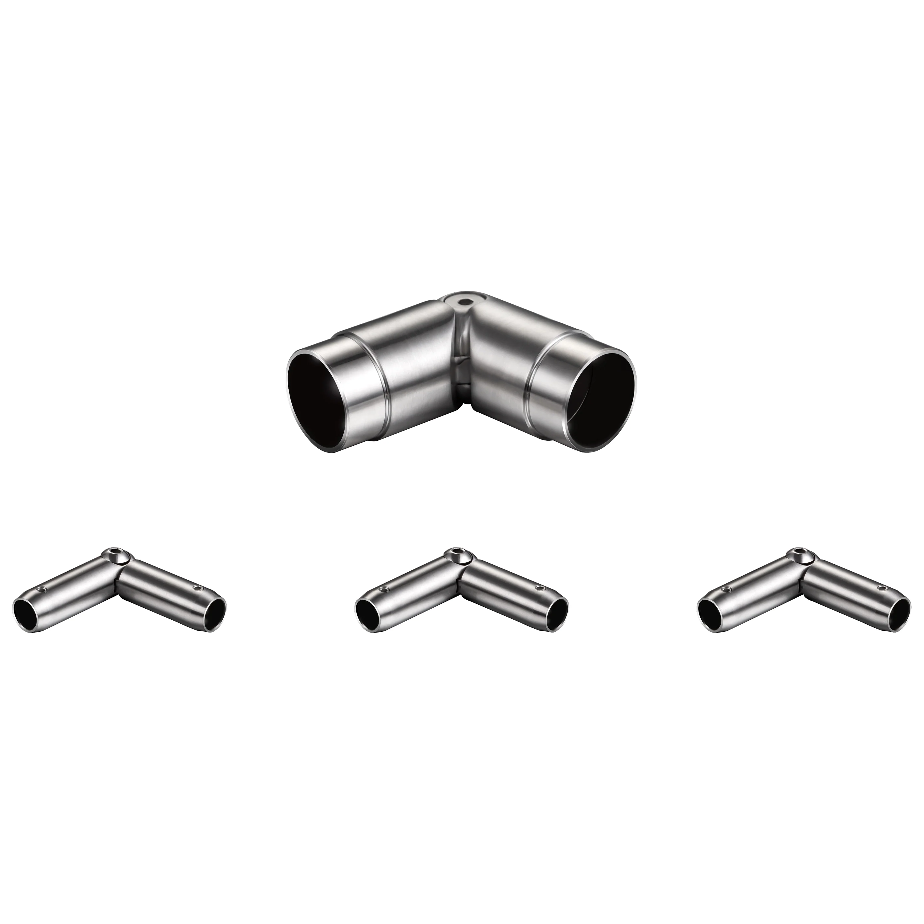 Kit Connettore Dritto/Angolo Regolabile  per Ringhiere in Acciaio Inox 304 Diametro 42.4 mm Configuratore per Corrimano per Ringhiere a 3/5 Traversi - Image 13