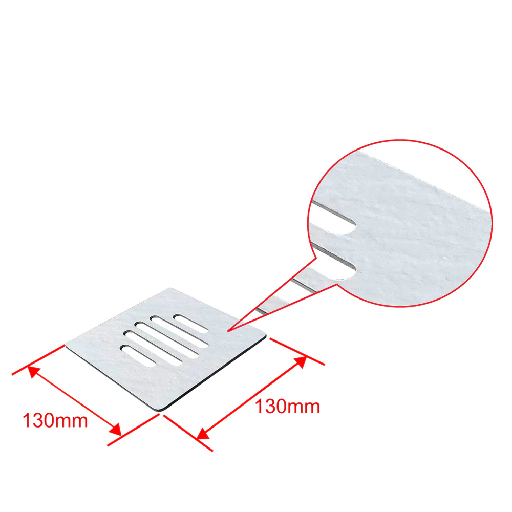 Piatto Doccia Bianco in Marmo Resina Mista Effetto Ardesia Ruvido Piletta e Tubo inclusi Spessore di 3cm Ultraslim - Image 11