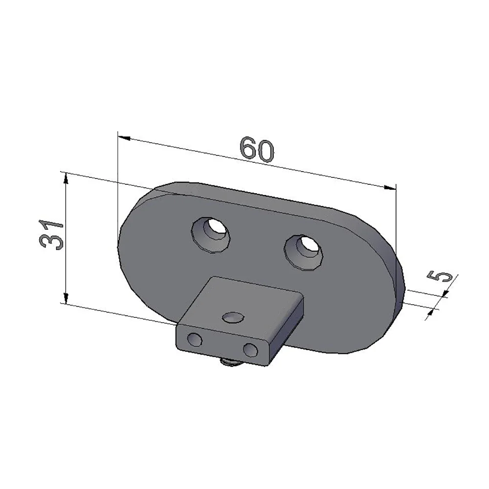 Ringhiera Balaustra in Alluminio Nero Opaco o Argento Opaco 100x100cm a Fissaggio a Pavimento, con supporto di collegamento a Parete - Image 8