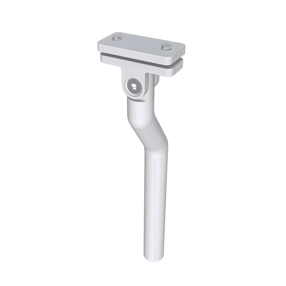 Ringhiera Parapetto in Alluminio Argento o Nero Opaco 100x100cm per interni ed esterni a Fissaggio a Pavimento - Image 6