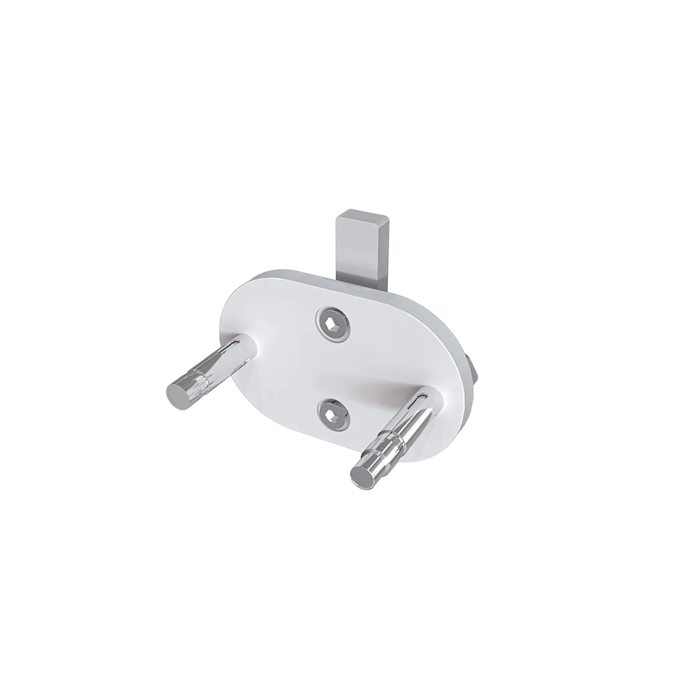 Ringhiera Parapetto in Alluminio Nero Opaco o Argento Opaco 100x100cm a Fissaggio a Parete, con supporto di collegamento a Parete - Image 15