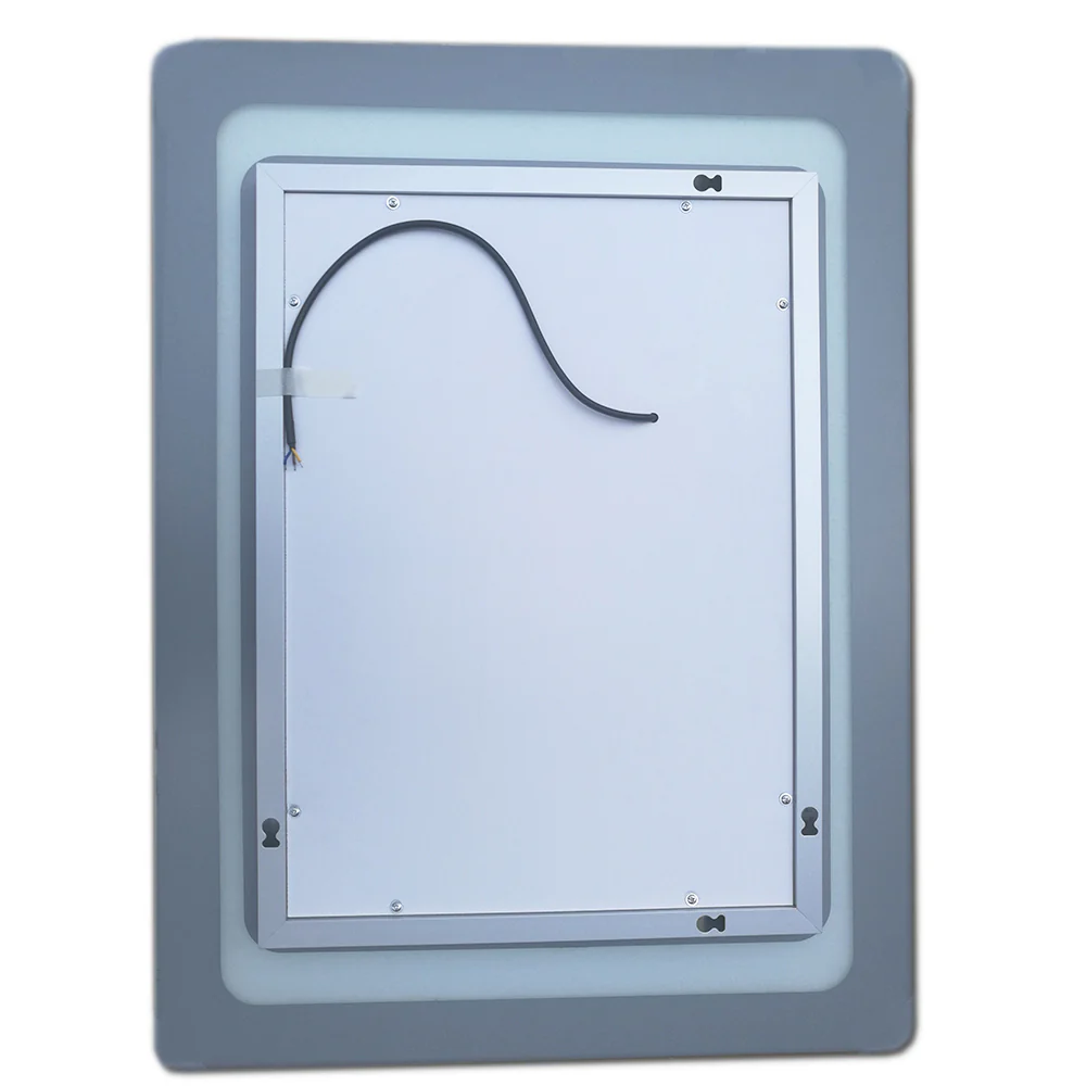 Specchio Per Trucco Da Parete A Parete Con Specchio A Led Per Il Bagno A Parete A Led Nuovo Pulsante,Bianco Freddo,Anti-Appannamento - Image 4